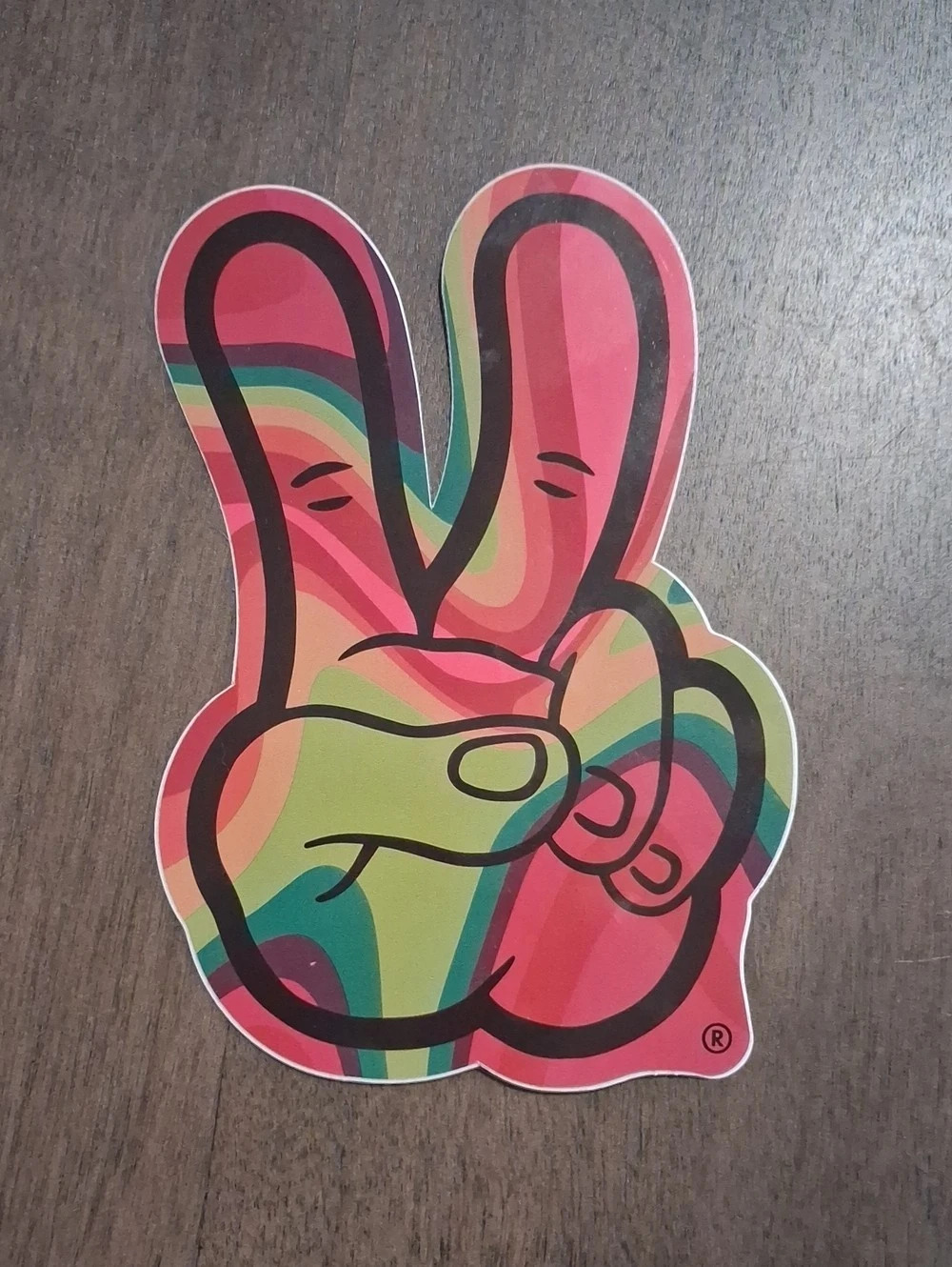 Pink & Green Peace - Dutch Bros Sticker
